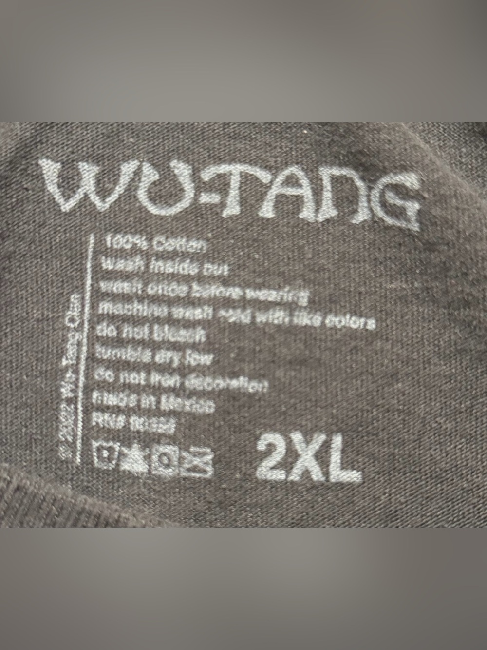 Wu Tang Clan Logo T-Shirt - Size 2 XL - Picture 4 of 4